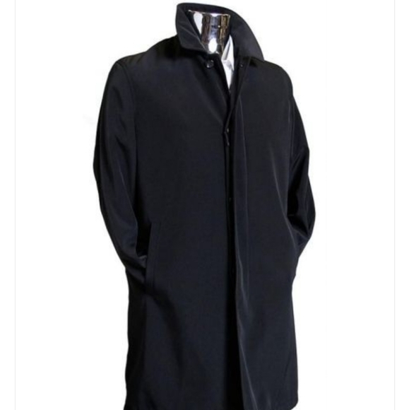 Ralph Lauren Rain Coat Removable Lining long men black size 42R - Picture 1 of 13